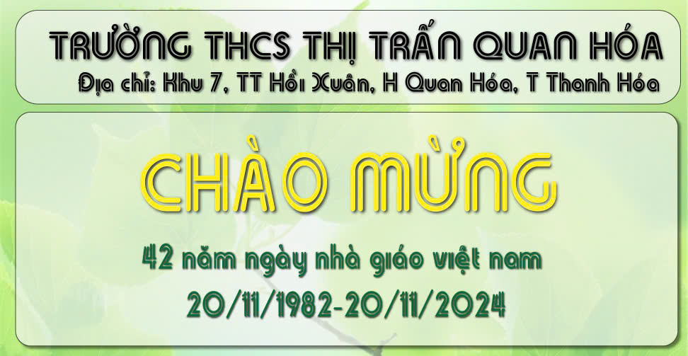 Trường THCS thị trấn Quan Hóa