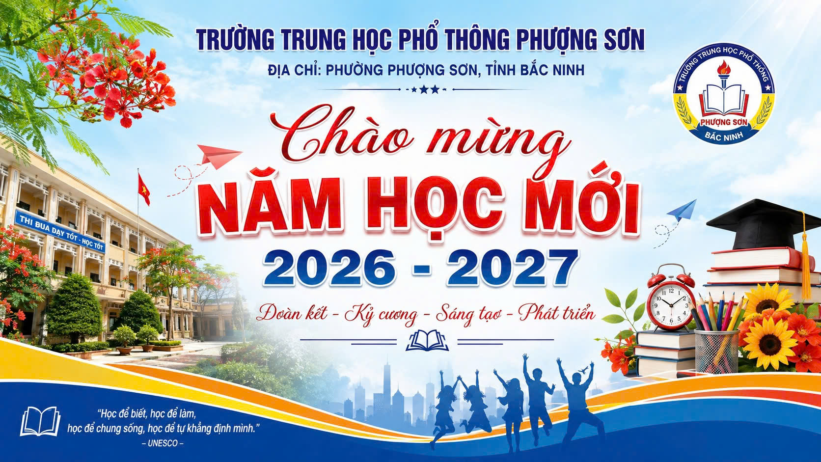 Trường THPT Phượng Sơn – Nơi gieo tri thức, nuôi dưỡng ước mơ và chắp cánh tương lai